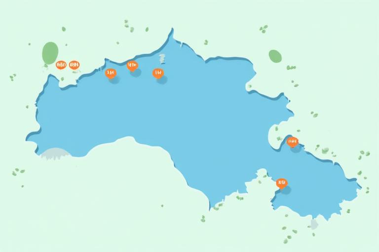 Karte des Vierwaldstättersees mit eingezeichneten Hotspots