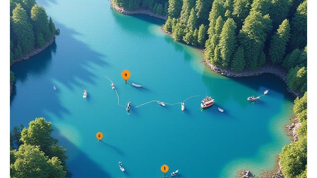 Hecht-Hotspots Karte Vierwaldstättersee