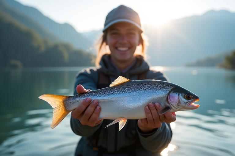 Felchen-Angler am Vierwaldstättersee