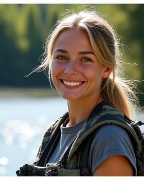 Sandra Müller, Fliegenfischen-Instruktorin